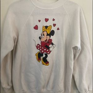 Vintage Minnie Mouse sweatshirt, tag says L but would fit S-L